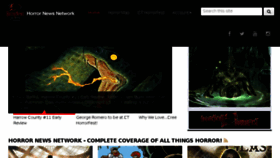 What Horrornewsnetwork.net website looked like in 2016 (8 years ago)