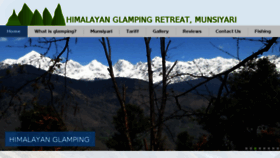 What Himalayanglamping.com website looked like in 2016 (8 years ago)