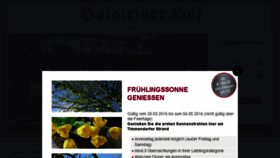 What Holsteiner-hof.de website looked like in 2016 (8 years ago)