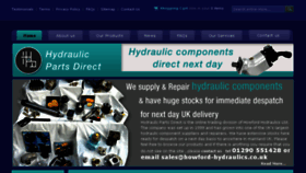 What Hydraulicpartsdirect.co.uk website looked like in 2016 (8 years ago)