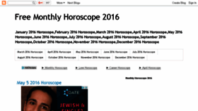 What Horoscopefor2015.blogspot.com website looked like in 2016 (8 years ago)