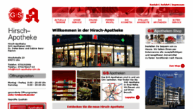 What Hirsch-apotheke-ulm.de website looked like in 2016 (8 years ago)