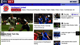 What Hartlepoolunited.co.uk website looked like in 2016 (8 years ago)