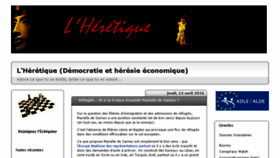 What Heresie.hautetfort.com website looked like in 2016 (8 years ago)