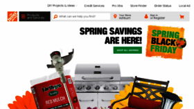What Homedepo.com website looked like in 2016 (8 years ago)