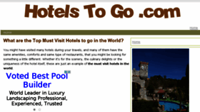 What Hotelstogo.com website looked like in 2016 (8 years ago)