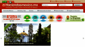 What Haciendasmexico.mx website looked like in 2016 (8 years ago)