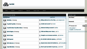 What Hellbill.com website looked like in 2016 (9 years ago)