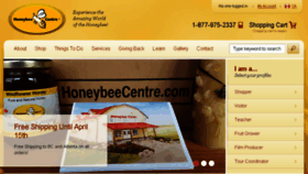 What Honeybeecentre.com website looked like in 2016 (8 years ago)
