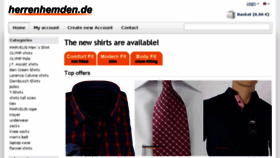 What Herrenhemden.de website looked like in 2016 (9 years ago)