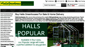 What Hallsgreenhouses.co.uk website looked like in 2016 (8 years ago)