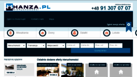 What Hanza.pl website looked like in 2016 (8 years ago)