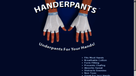 What Handerpants.com website looked like in 2016 (8 years ago)