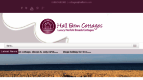 What Hallfarm.com website looked like in 2016 (8 years ago)
