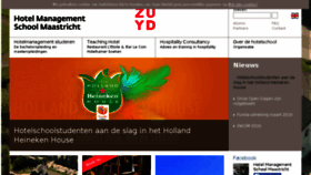 What Hotelschoolmaastricht.nl website looked like in 2016 (8 years ago)
