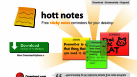 What Hottnotes.com website looked like in 2016 (8 years ago)