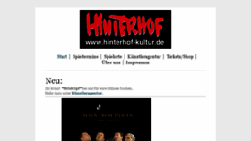 What Hinterhof-kultur.de website looked like in 2016 (8 years ago)