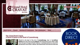 What Hotelcravat.lu website looked like in 2016 (8 years ago)