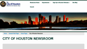 What Houstongovnewsroom.org website looked like in 2016 (8 years ago)