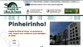 What Hospitaldeolhosdoparana.com.br website looked like in 2016 (8 years ago)
