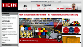 What Hein-industrieschilder.de website looked like in 2016 (8 years ago)