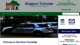 What Harrisontwp.com website looked like in 2016 (9 years ago)