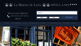 What Hotel-lamarinedeloire.com website looked like in 2016 (8 years ago)