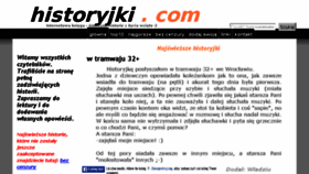 What Historyjki.com website looked like in 2016 (8 years ago)