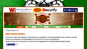 What Hbc-basketbal.nl website looked like in 2016 (8 years ago)