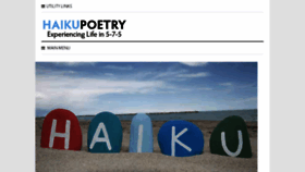 What Haiku-poetry.org website looked like in 2016 (8 years ago)