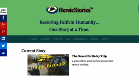 What Heroicstories.org website looked like in 2016 (8 years ago)