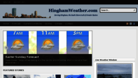 What Hinghamweather.com website looked like in 2016 (8 years ago)