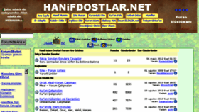 What Hanifdostlar.net website looked like in 2016 (8 years ago)