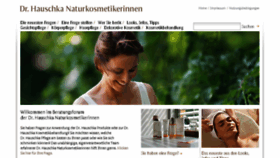 What Hauschka-naturkosmetikerin.de website looked like in 2016 (8 years ago)