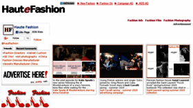 What Hautfashion.com website looked like in 2016 (7 years ago)