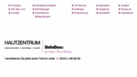 What Hautzentrum-bellabeau.de website looked like in 2016 (8 years ago)