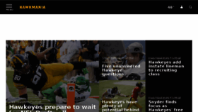 What Hawkmania.com website looked like in 2016 (8 years ago)