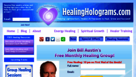 What Healingholograms.com website looked like in 2016 (8 years ago)