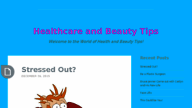 What Healthcareandbeautytips.com website looked like in 2016 (8 years ago)