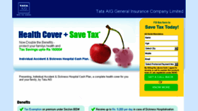 What Healthcare-tataaig.com website looked like in 2016 (8 years ago)
