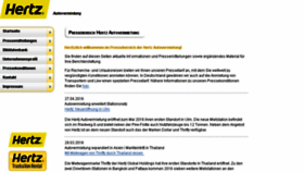 What Hertz-presse.de website looked like in 2016 (8 years ago)
