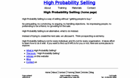 What Highprobsell.com website looked like in 2016 (8 years ago)