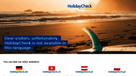 What Holidaycheck.co.uk website looked like in 2016 (8 years ago)