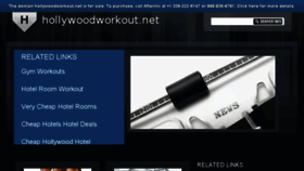 What Hollywoodworkout.net website looked like in 2016 (8 years ago)