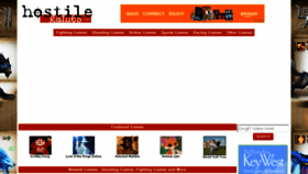 What Hostilegames.com website looked like in 2016 (8 years ago)
