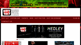What Hot107.ca website looked like in 2016 (8 years ago)