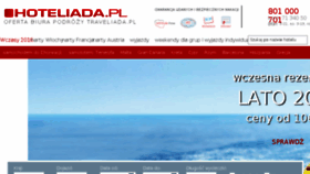 What Hoteliada.pl website looked like in 2016 (8 years ago)