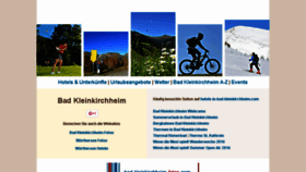 What Hotels-in-bad-kleinkirchheim.com website looked like in 2016 (8 years ago)