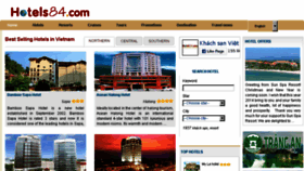 What Hotels84.com website looked like in 2016 (9 years ago)