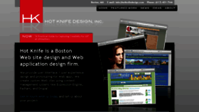 What Hotknifedesign.com website looked like in 2016 (7 years ago)